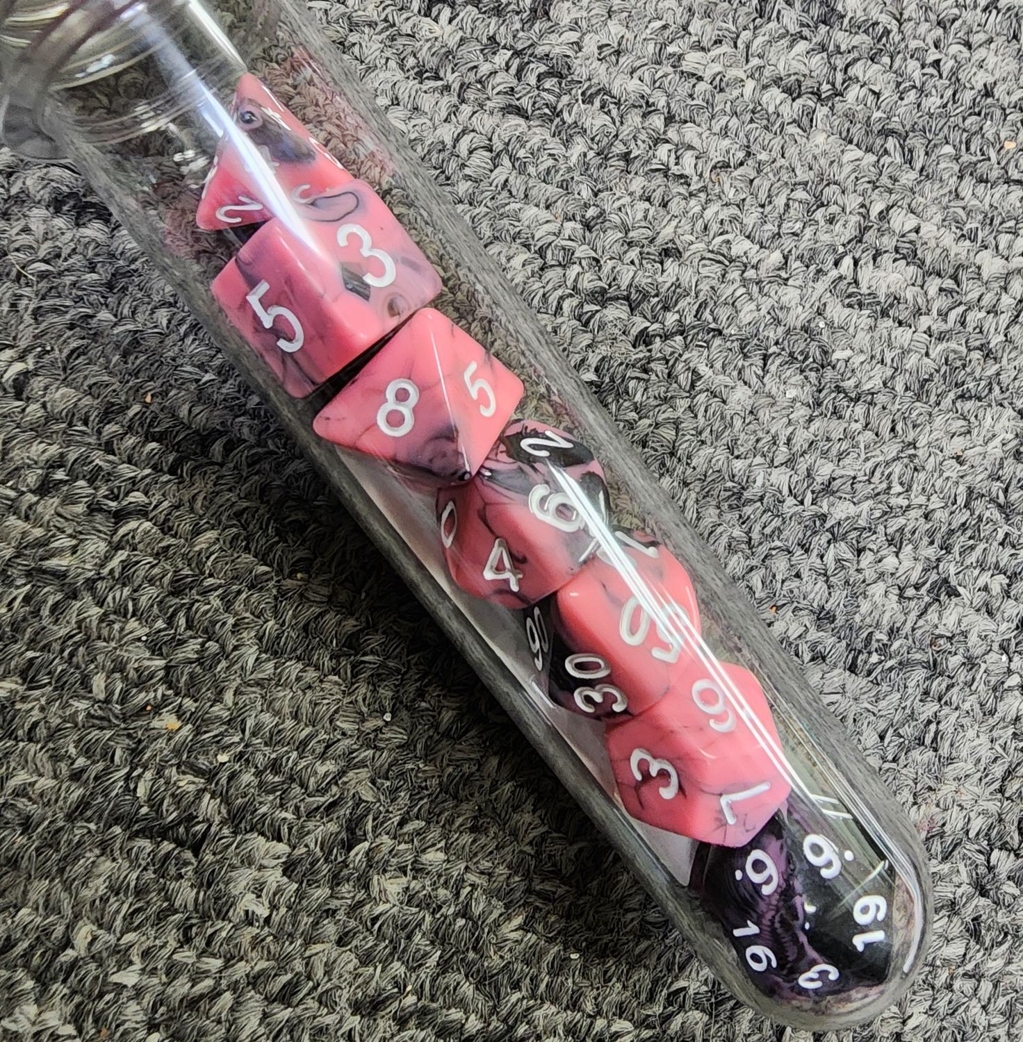 Old School PINK and Black Dice
