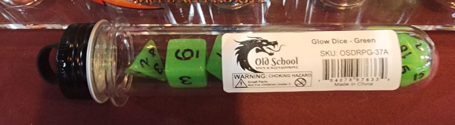 O.S.D. GLOW DICE GREEN