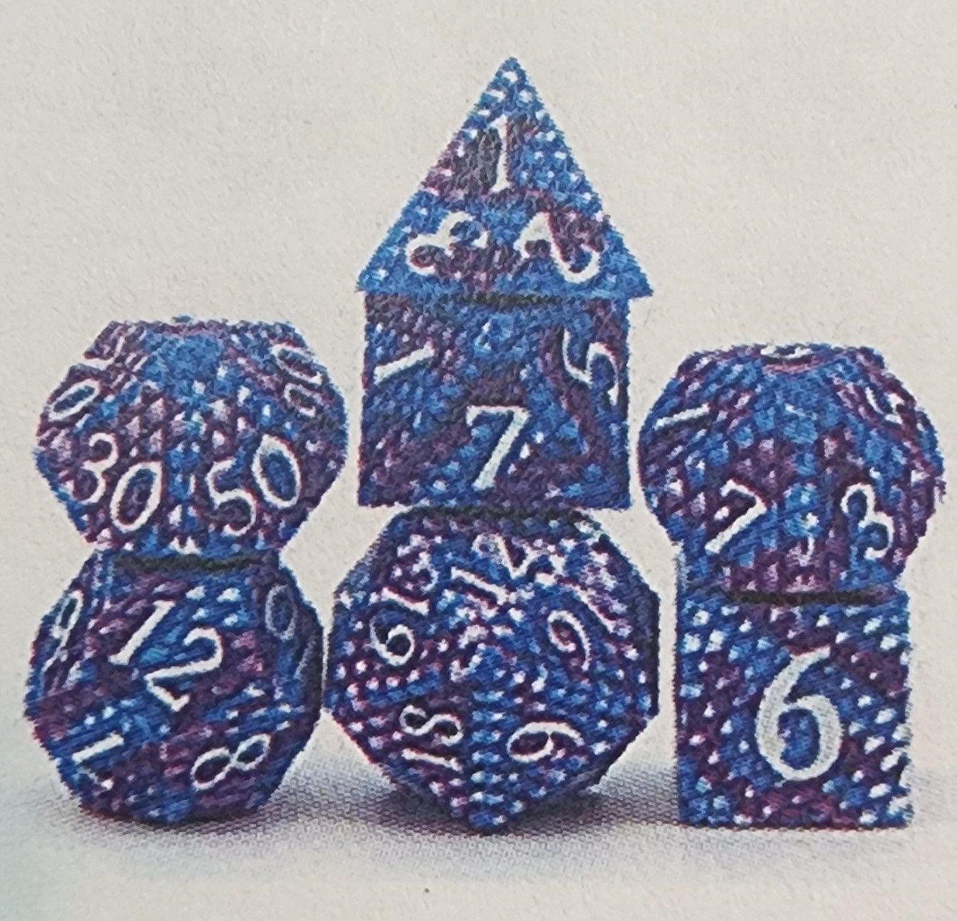 DRAGON SCALES ICE METAL DICE