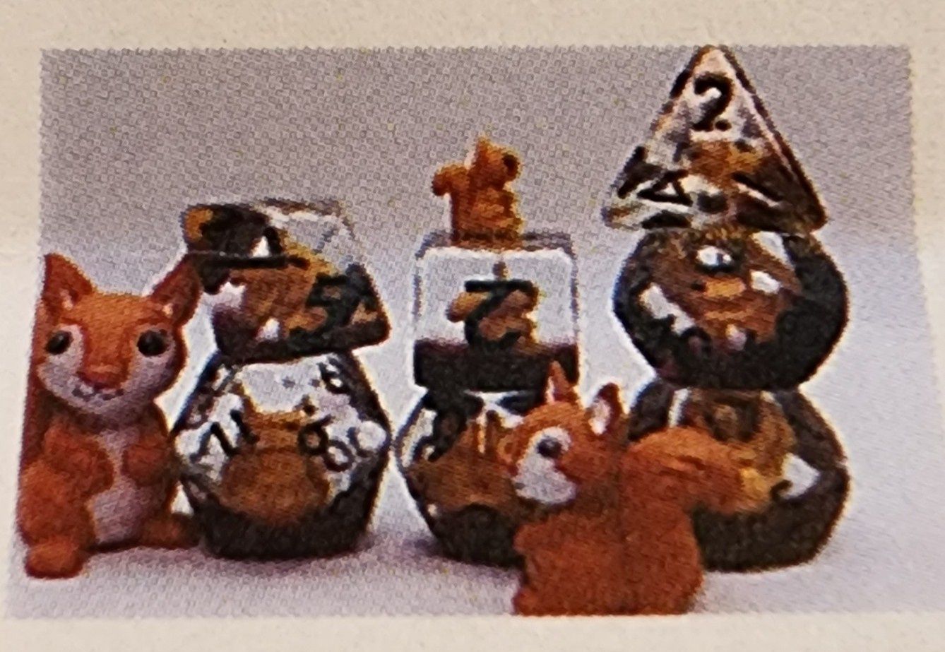 SQUIRREL RPG DICE SET