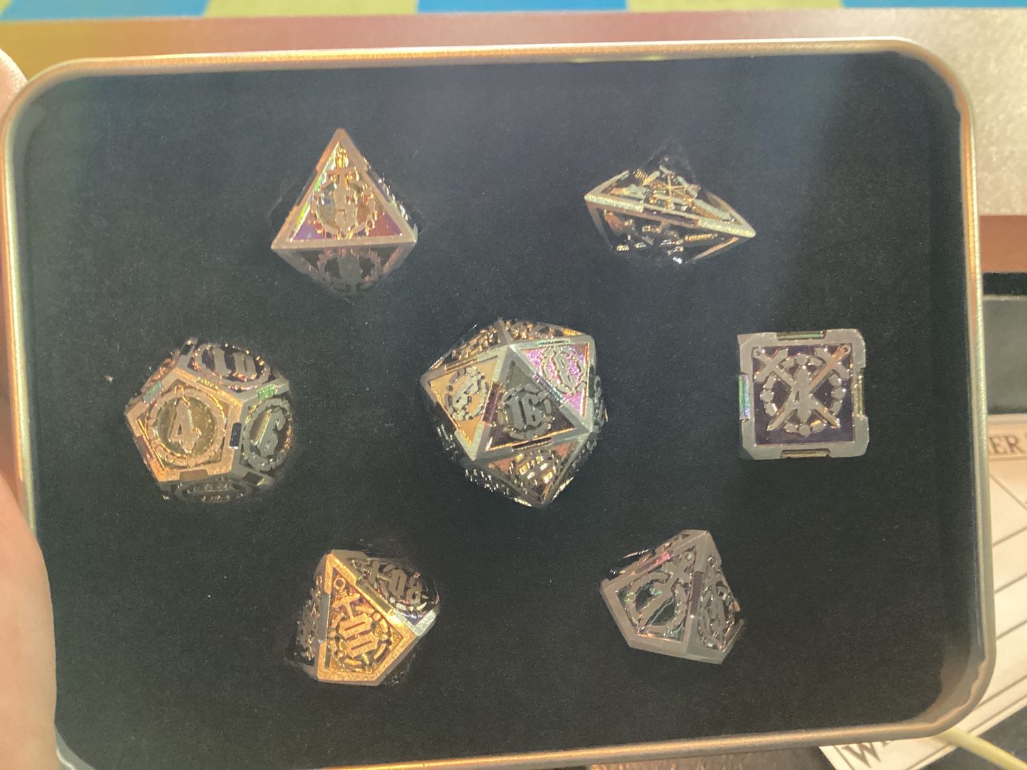 Holographic Sword Metal Dice