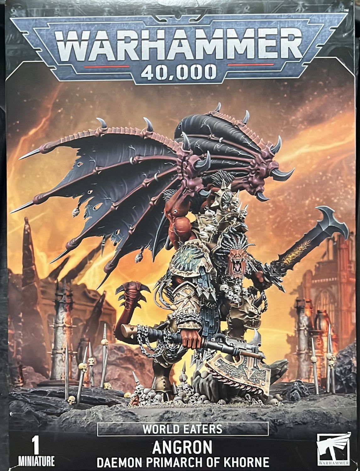 WARHAMMER 40K WORLD EATERS: ANGRON DAEMON PRIMARCH OF KHORNE