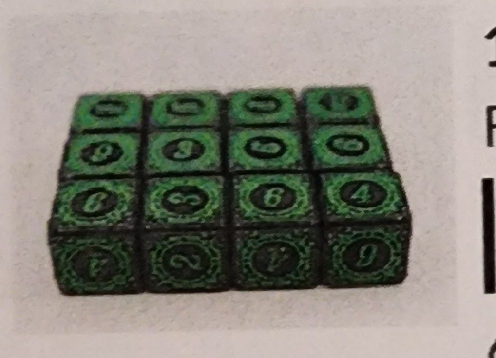 12 piece d6 magic burst green