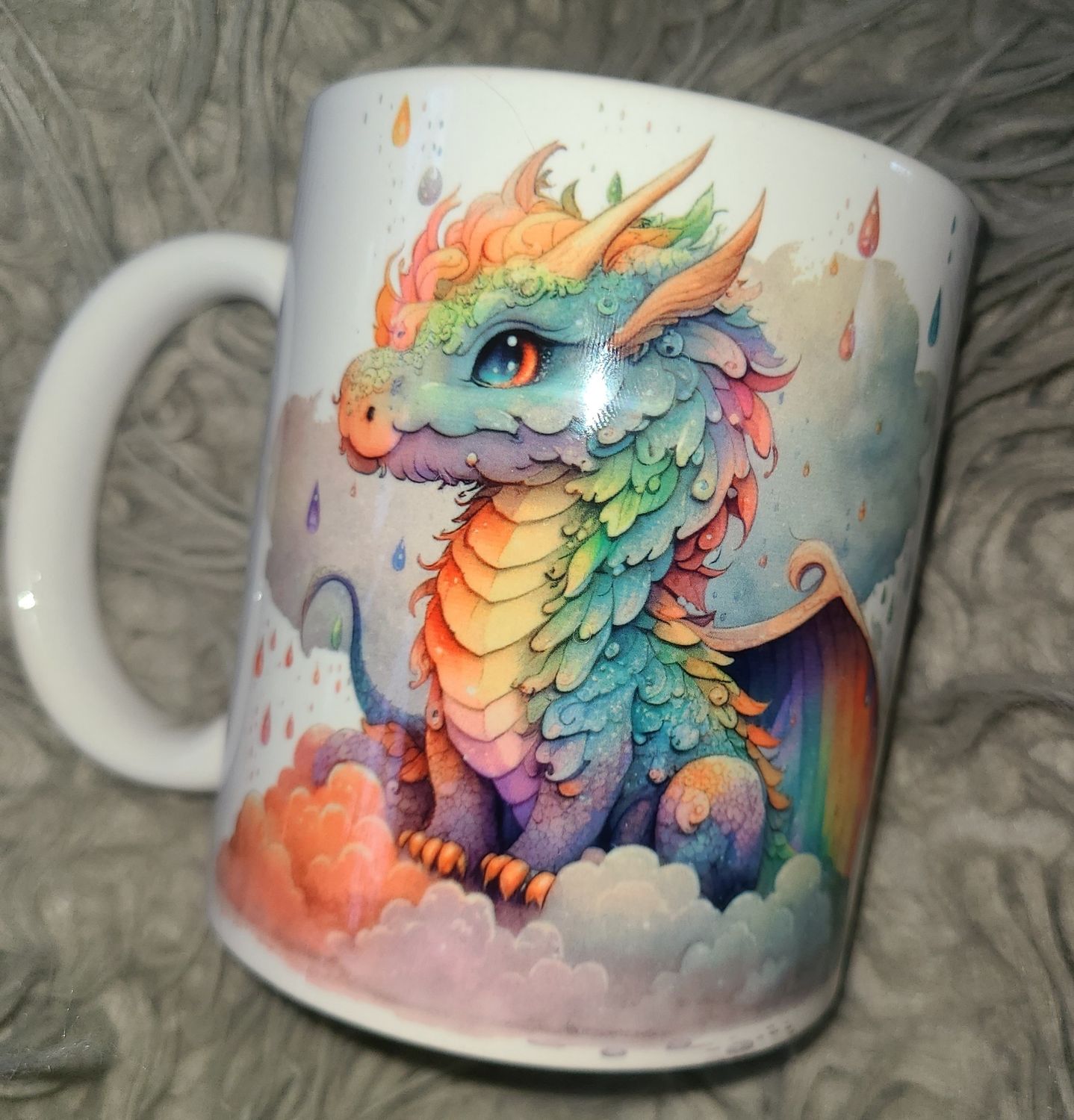 Rainbow Dragon Mug