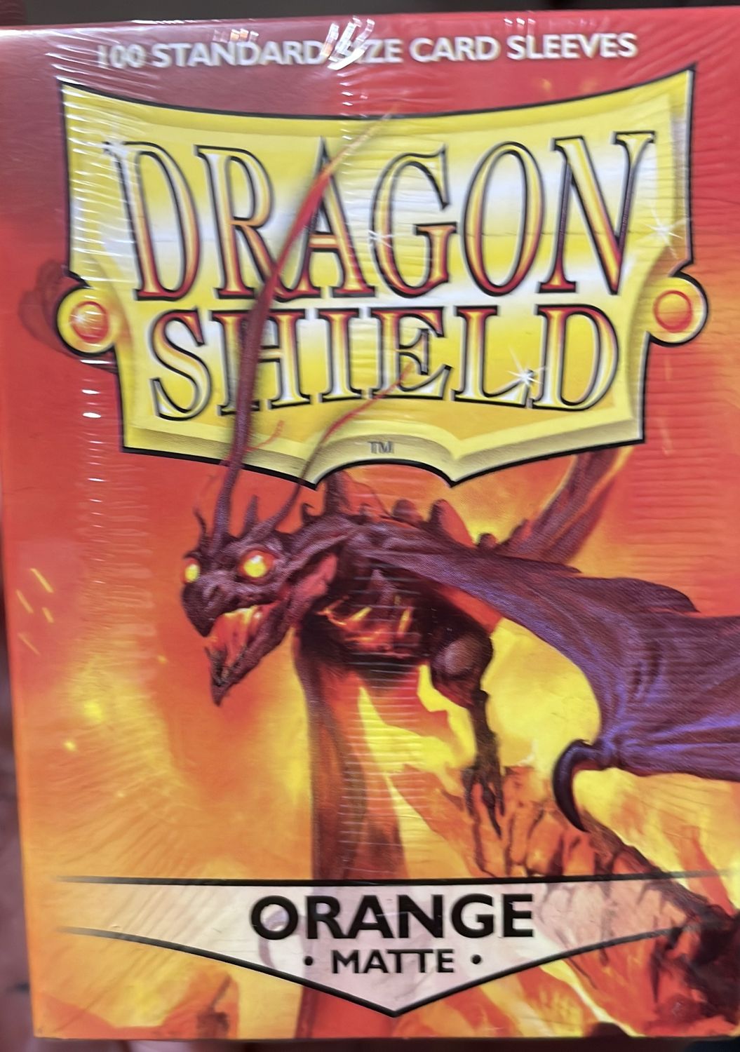 Dragon Shirld : Orange Matte sleeves