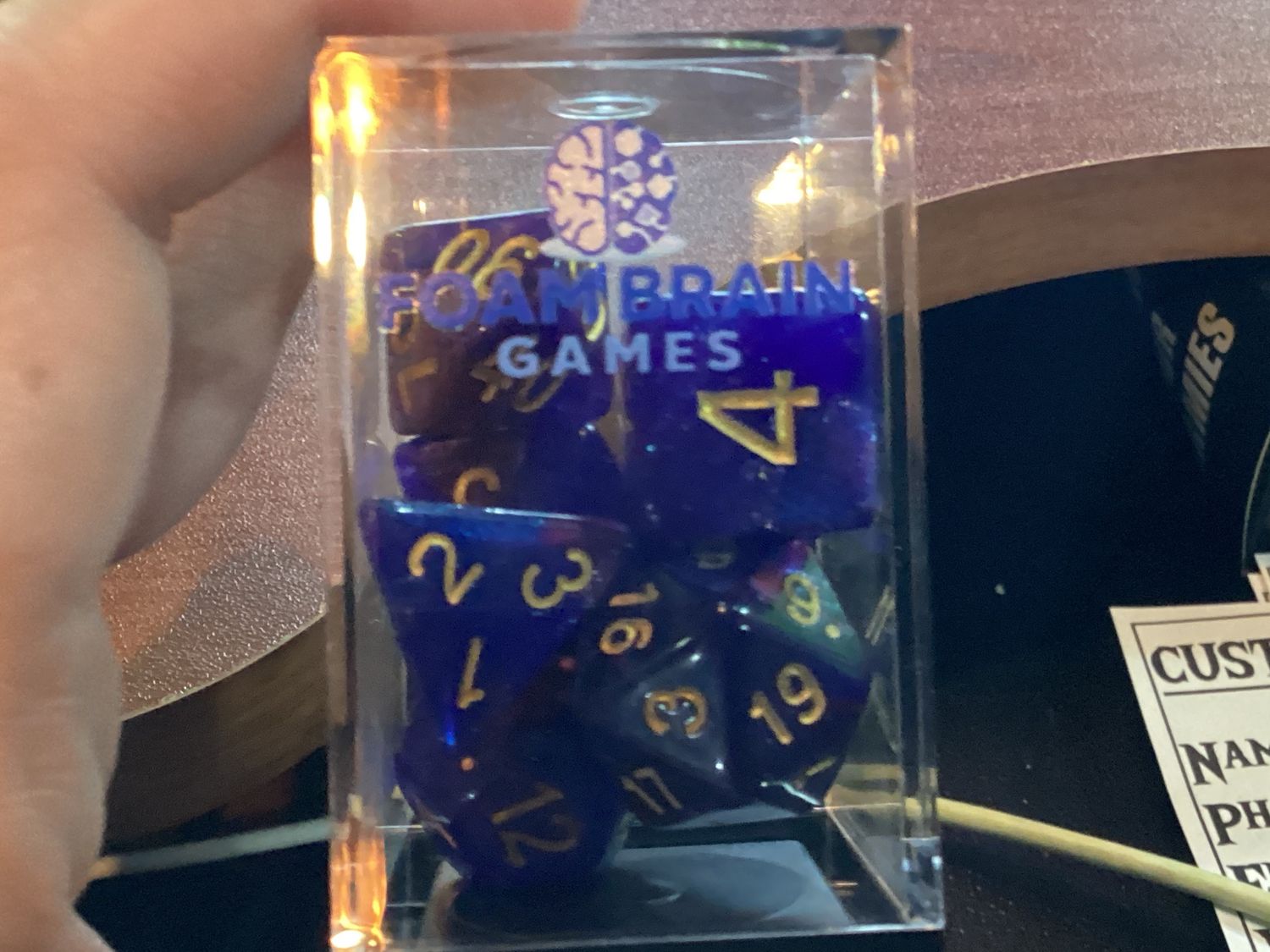 Rose Galaxy Dice