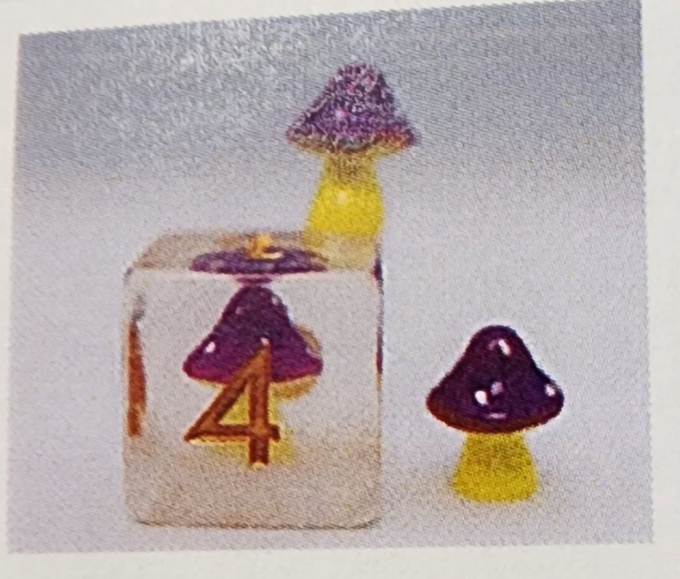 PURPLE MUSHROOM RPG DICE SET