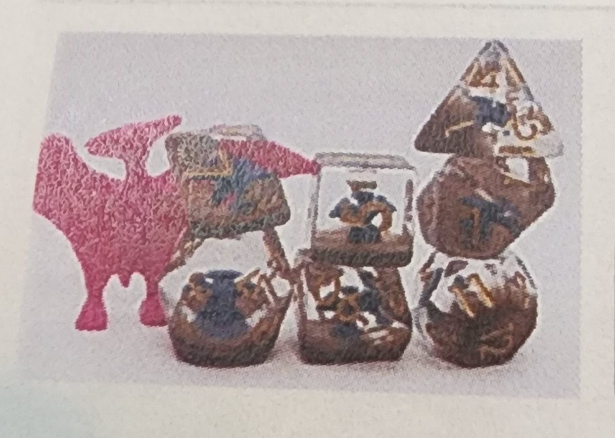 BLUE PTERDACTYL RPG DICE SET