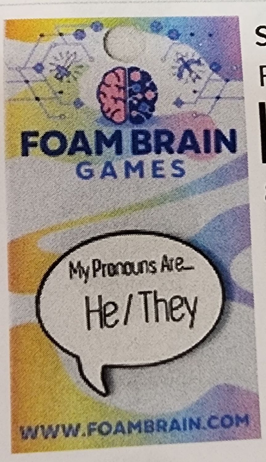 He/they pronoun pins