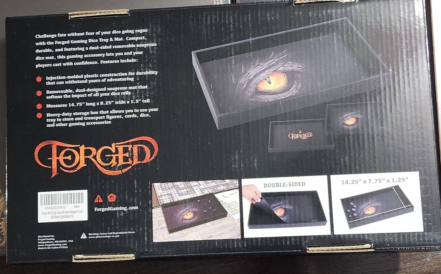 Forged dragon eye dice tray