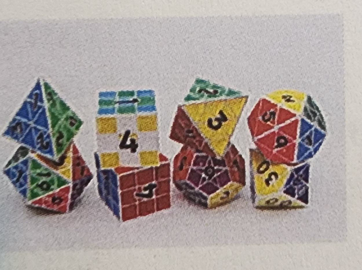 PUZZLE CUBE DICE SILVER