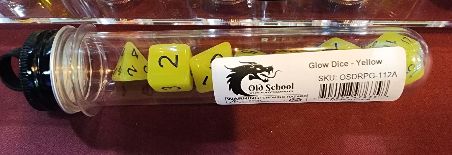 O.S.D. GLOW DICE YELLOW