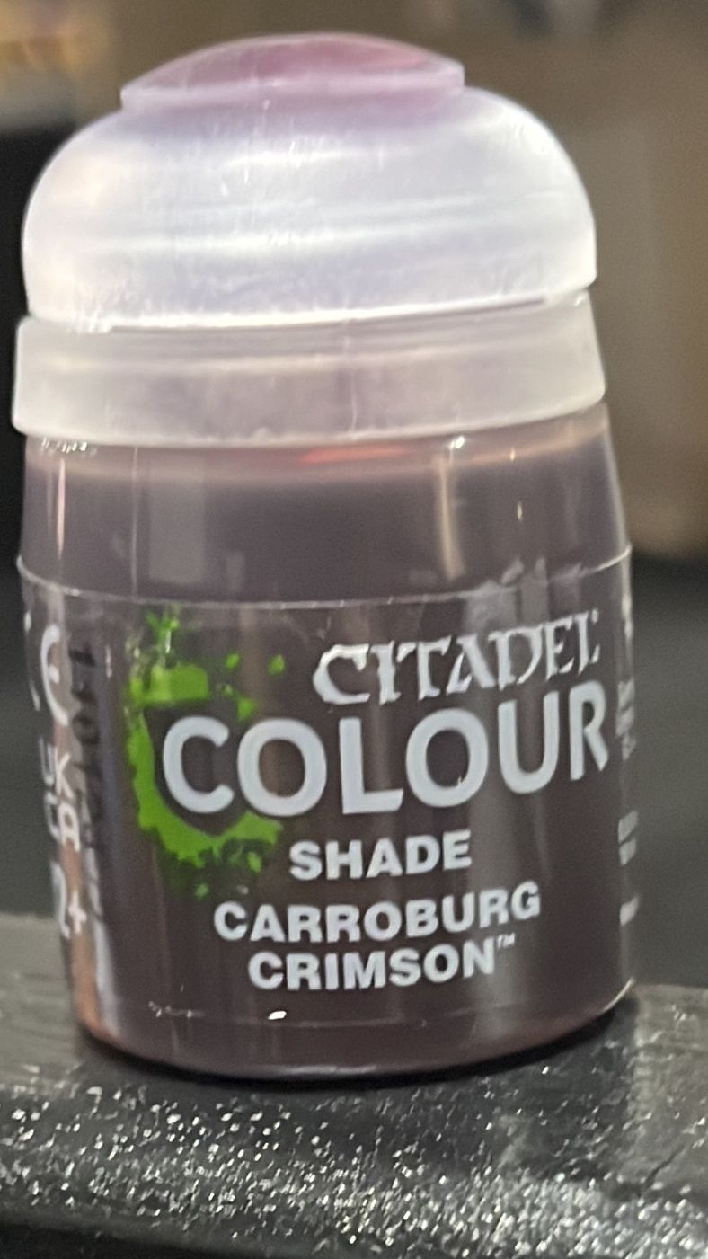 CITADEL COLOUR SHADE: CARROBURG CRIMSON