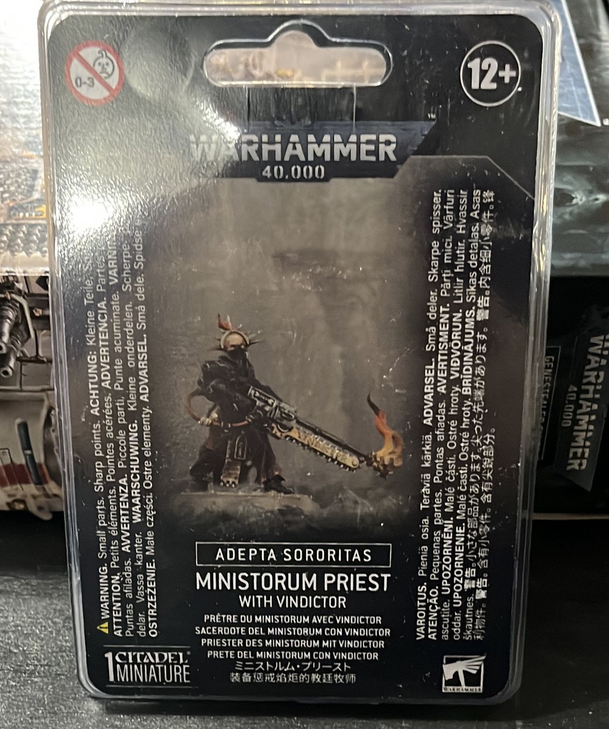 WARHAMMER 40k ADEPTA SORORITAS: MINISTORUM PRIEST with vindicator