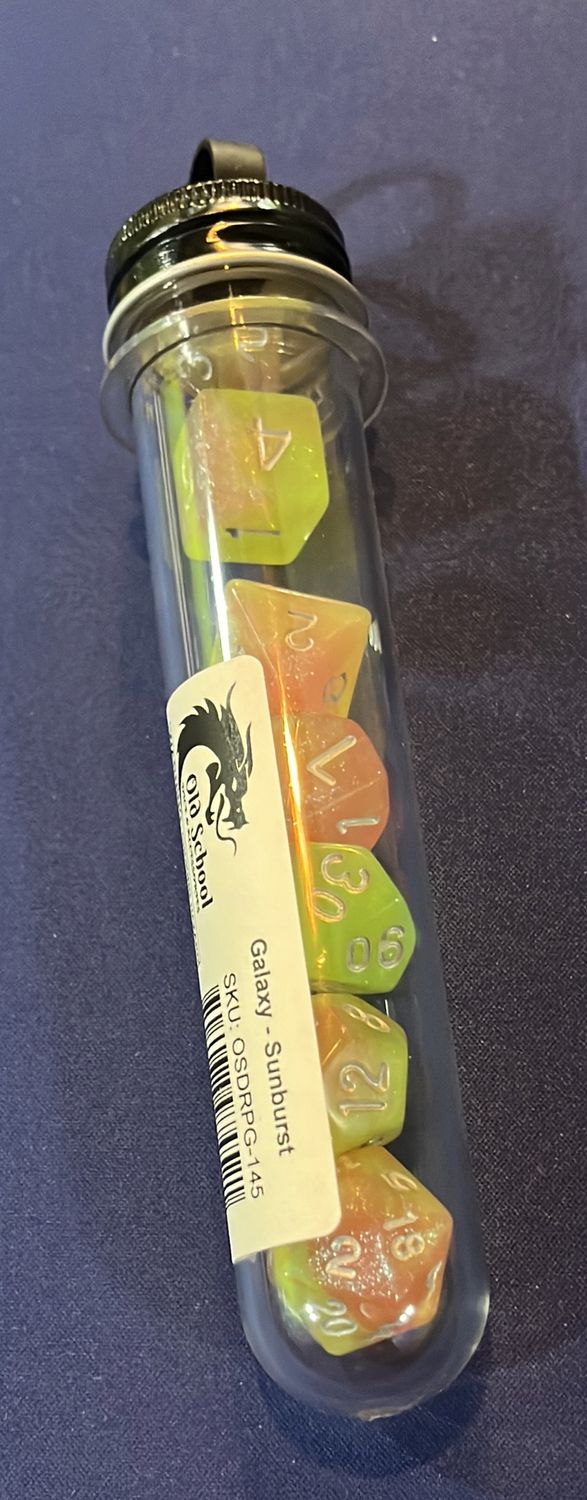 Old School Dice Galaxy - Sunburst