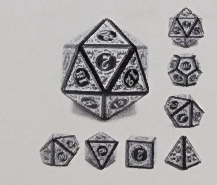 MAGIC FLAME WHITE DICE