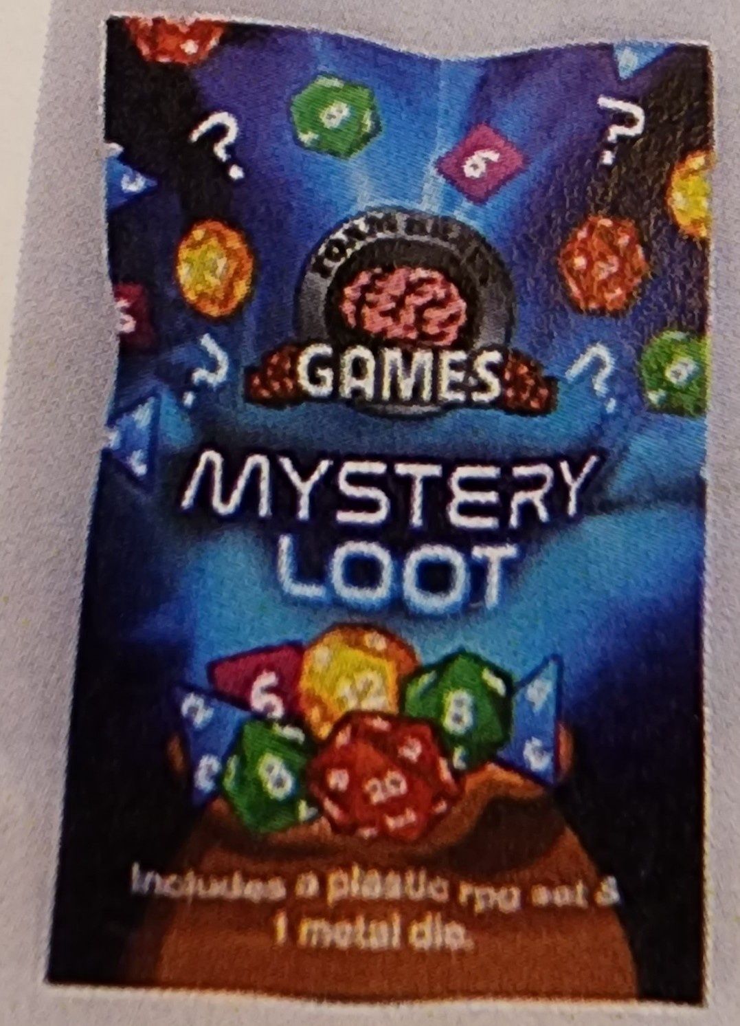 MYSTERY LOOT: PLASTIC RPG DICE SET &amp; BONUS METAL DIE