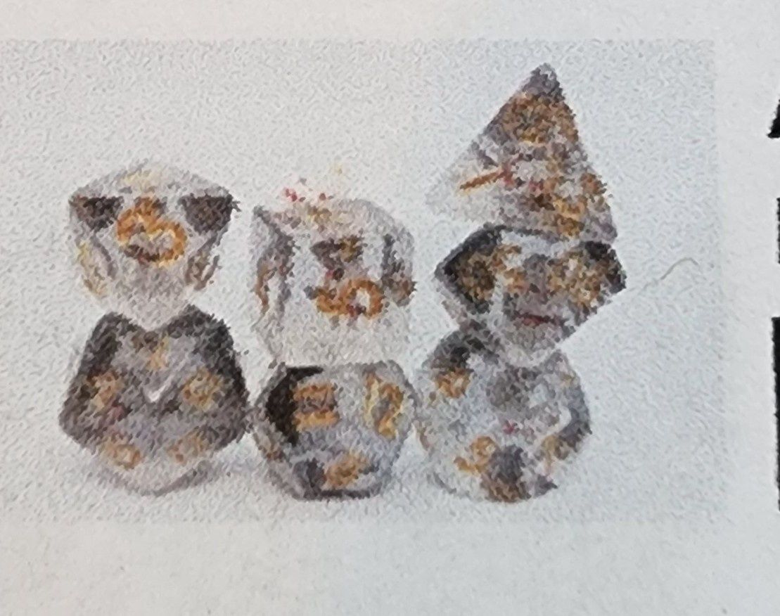 Astronaut rpg dice set