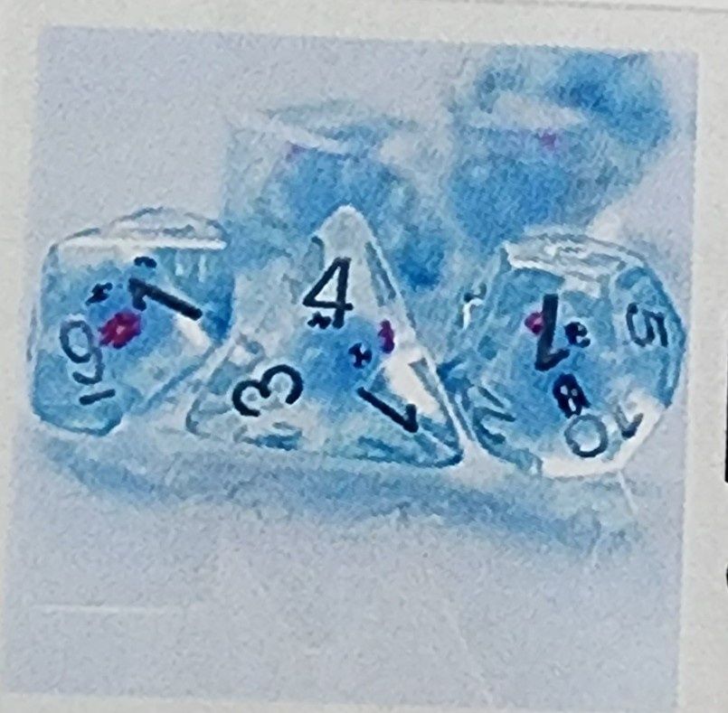 BLUE OCTOPUS RPG DICE SET