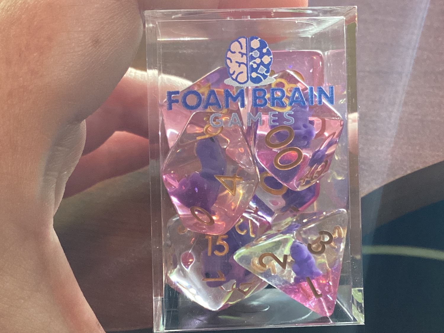 Purple T Rex Dice