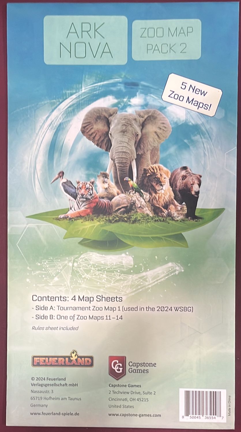 Ark Nova Zoo Map Pack 2