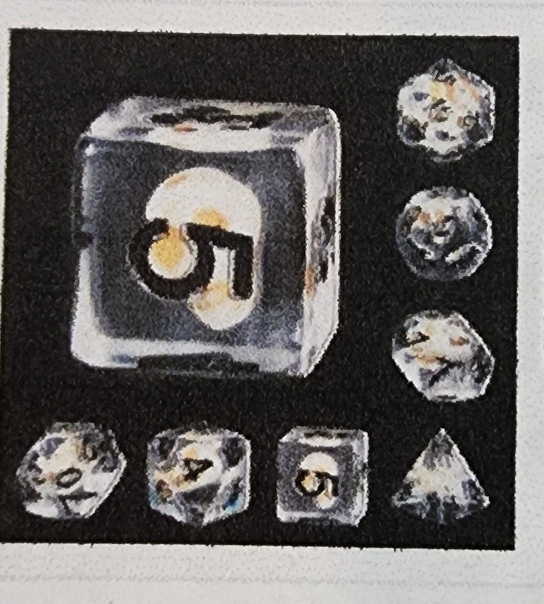 Stone Skull rpg dice set