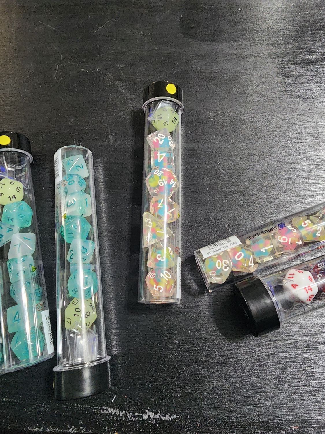 Lucky Charm glow worm rpg dice