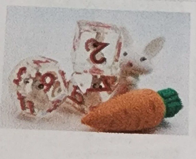 Backyard bunny rpg dice set