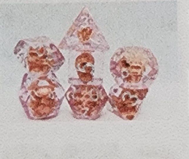 Bloody skull rpg dice set