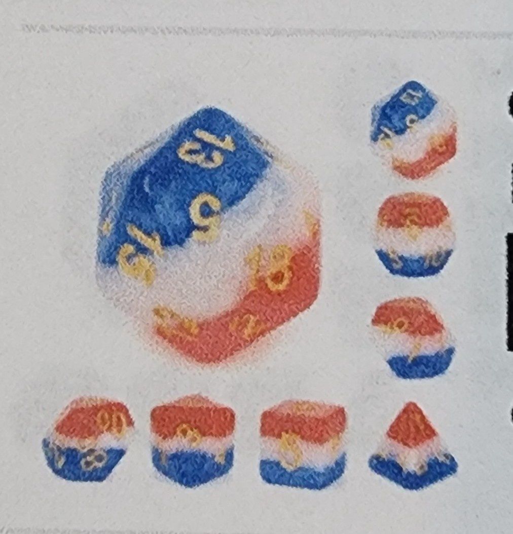 OLD GLORY RPG DICE SET