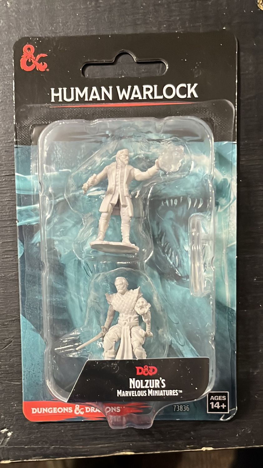 D&amp;D Nolzur’s Minatures: Male Human Warlock