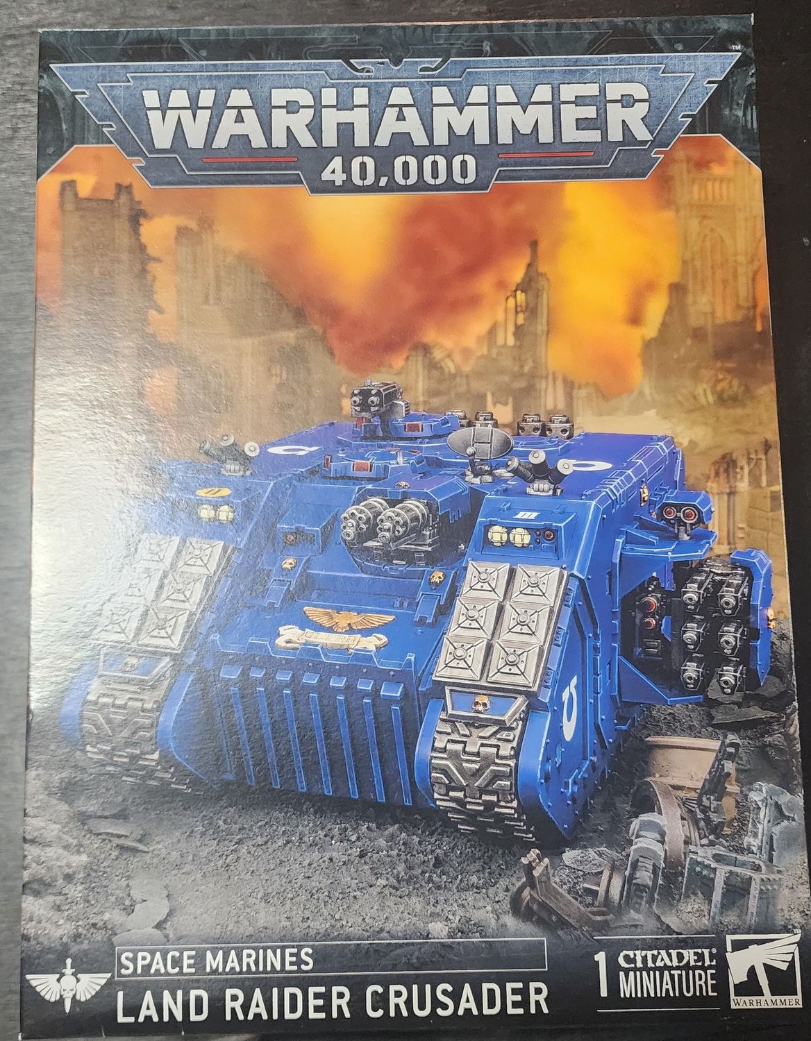 WARHAMMER 40K SPACE MARINES LAND RAIDER CRUSADER