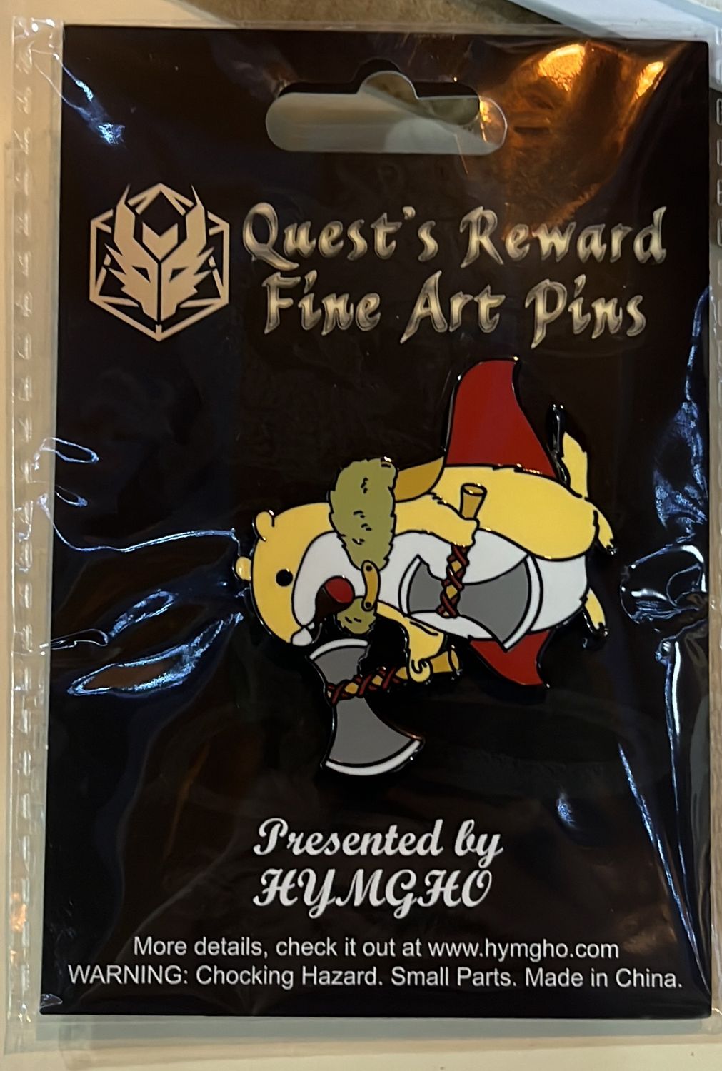 Quest Reward Fine Art Pin — Parie Dog Barbrain 