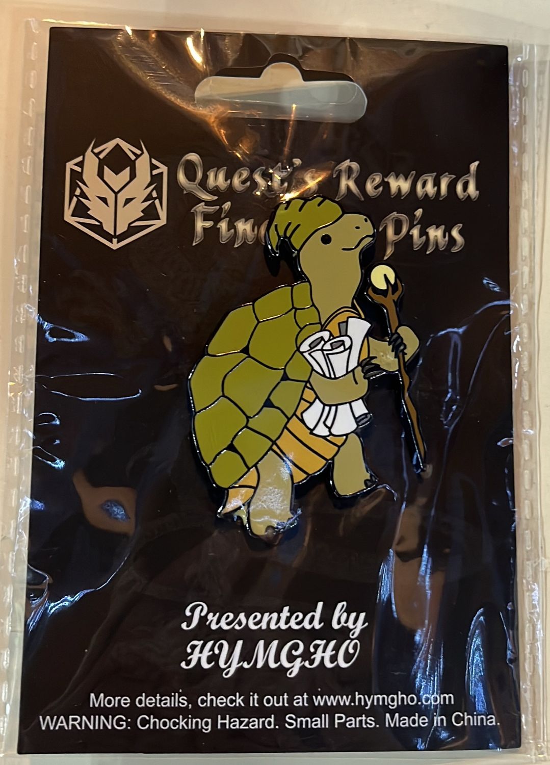 Quest Reward Fine Art Pin — Turtle Cleric