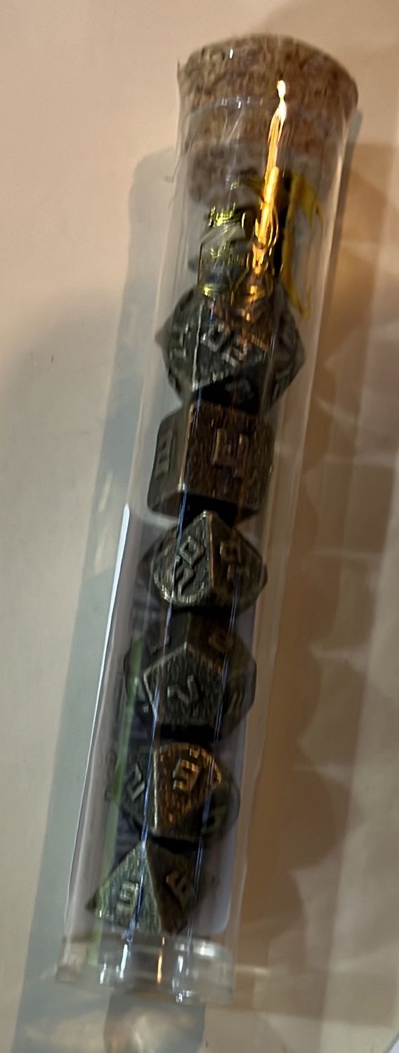 10MM MINI DICE SET — Anicent Gold