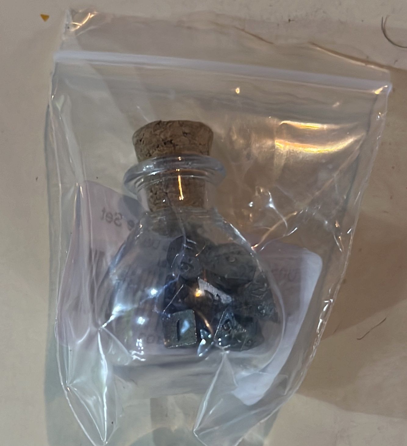 Mini Potion Bottle Dice - Gunmetal