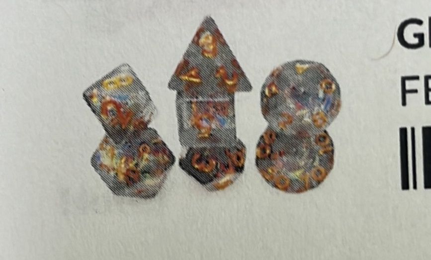 Glint of Treasure Dice Set