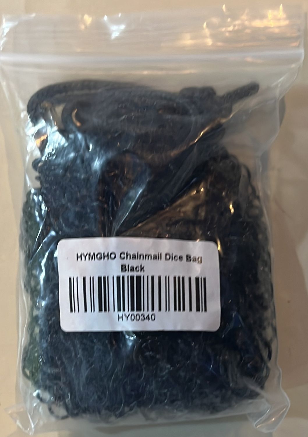 Chainmail Dice Bag - Black