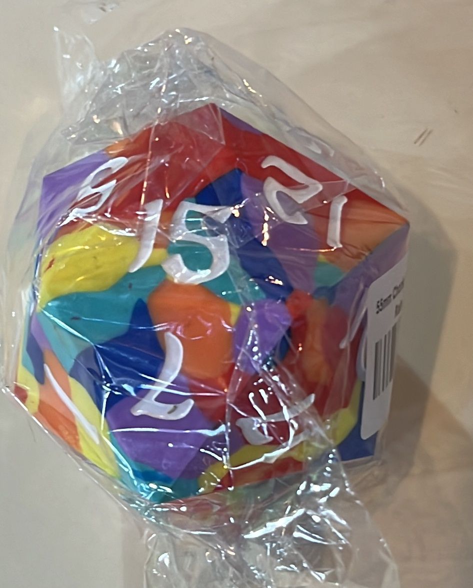 Rainbow Rubber Silicone D20