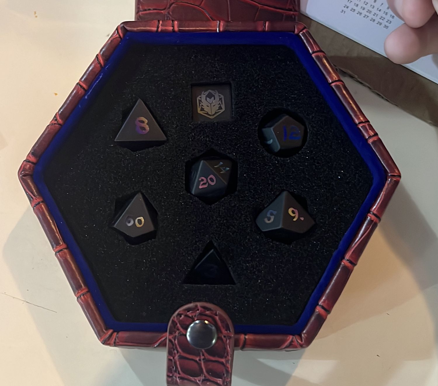 Dragon’s Hoard Gemstone Dice - Black Magic
