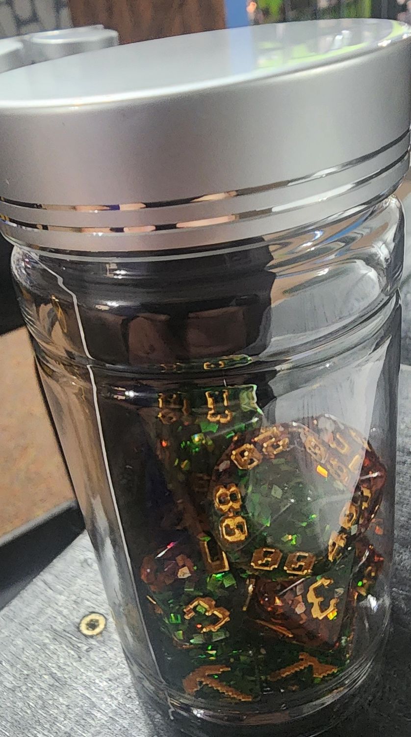 King of Crits pixel miner dice set