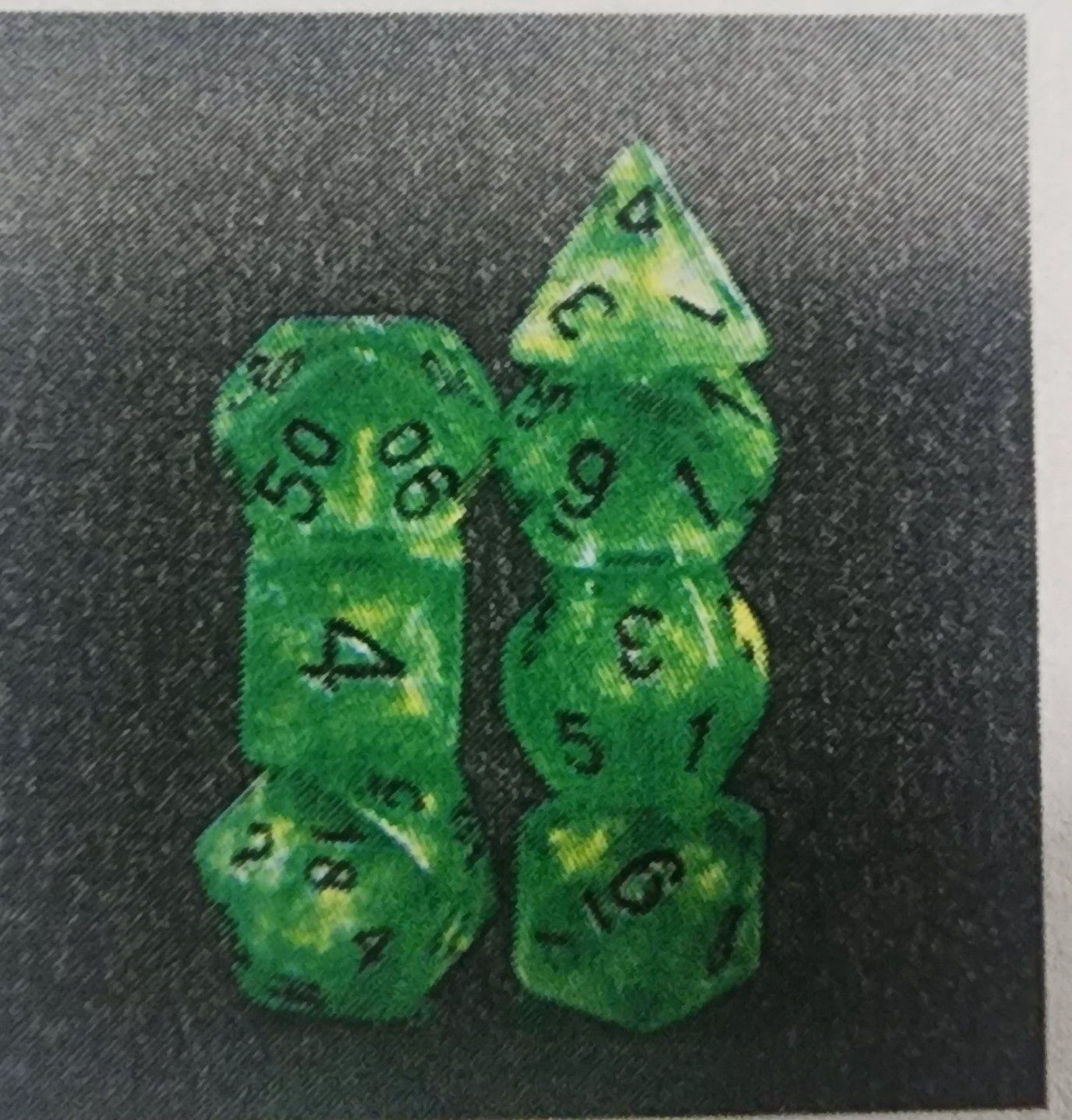 Emerald city rpg dice set