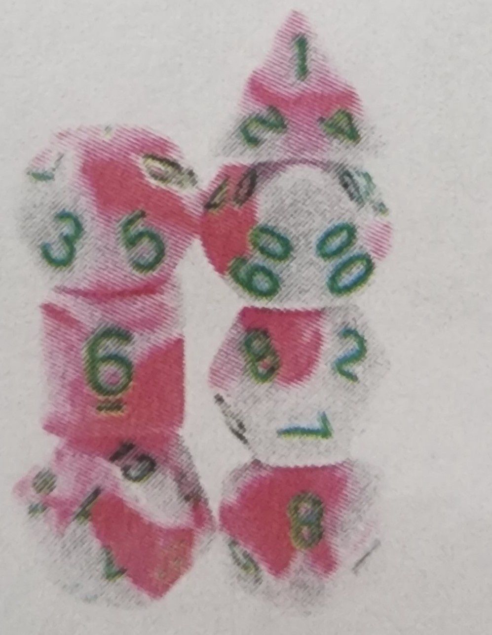 Pink Flamingo Rpg Dice Set