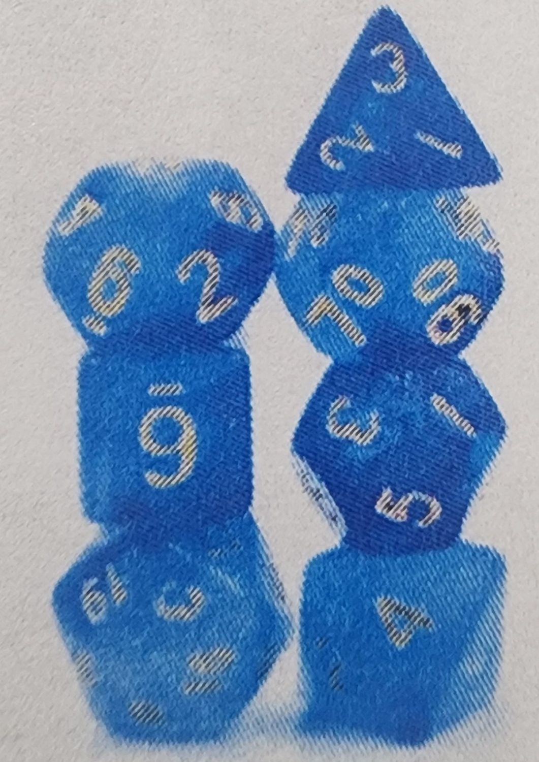Mermaid crown rpg dice set