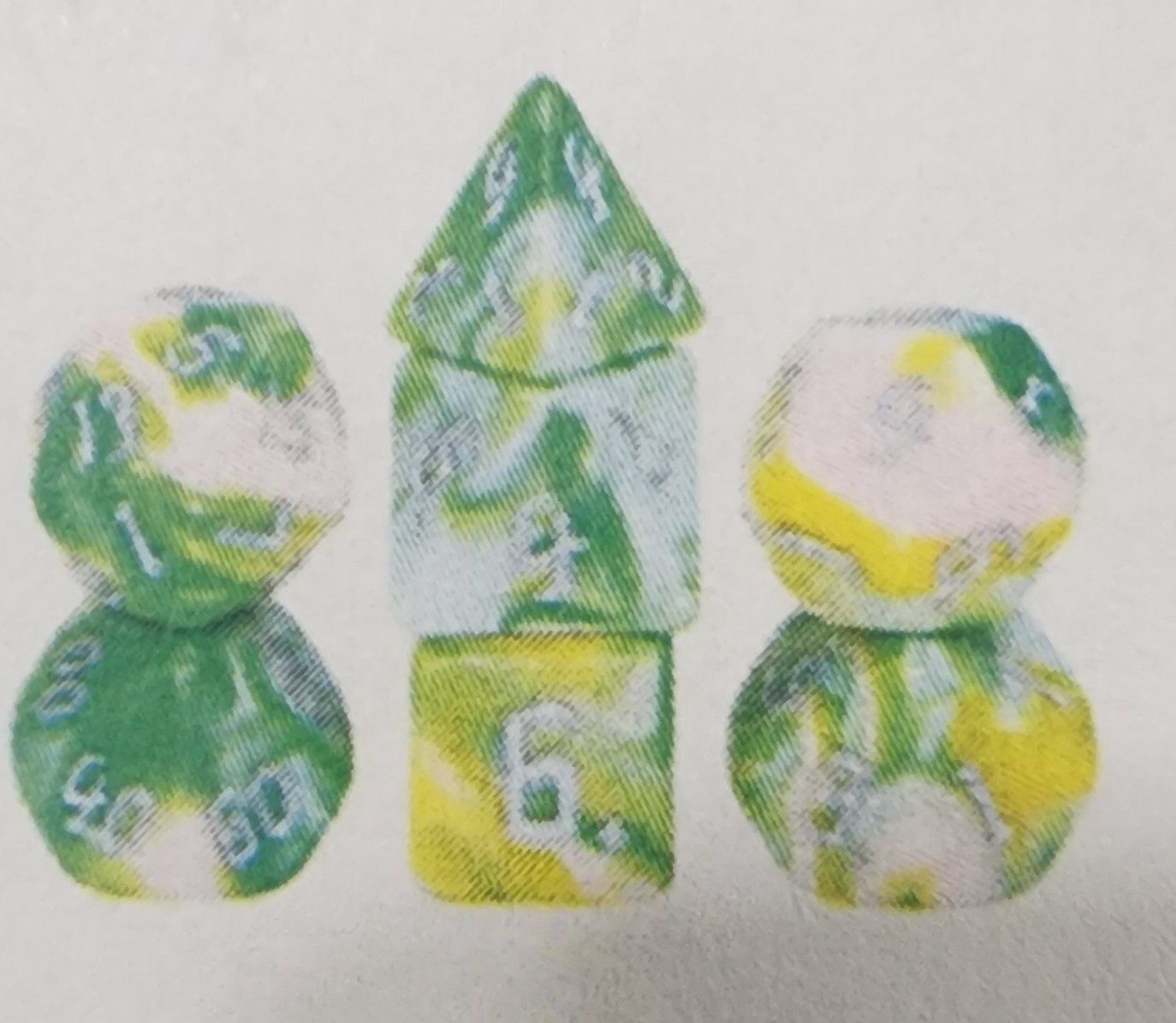 Weeping willow rpg dice set