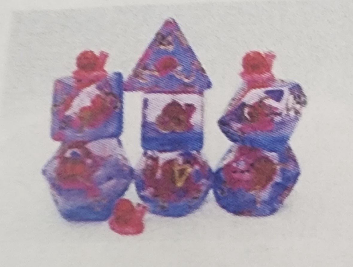 Slow and Steady rpg dice set