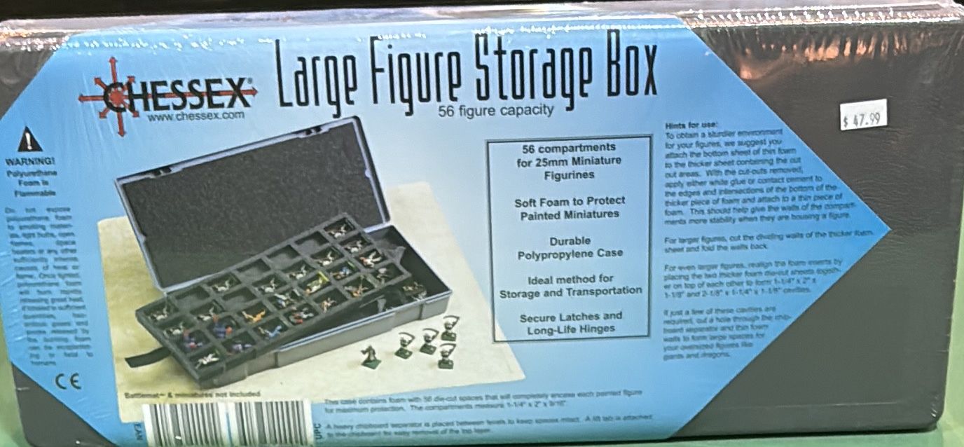 CHESSEX LARGE FIGURE CASE  56ct