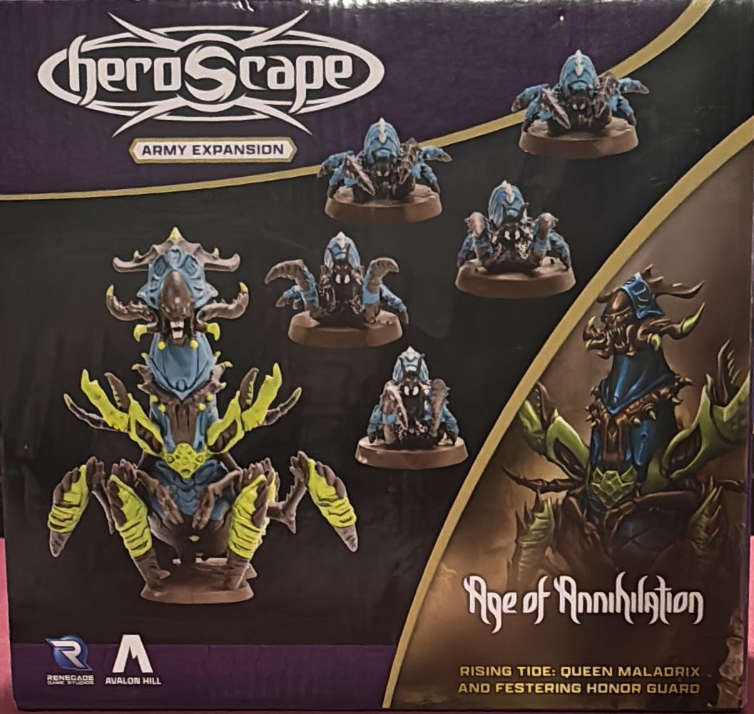 Heroscape Rising Tide: Queen Maladrix &amp; Festering Honor Guard