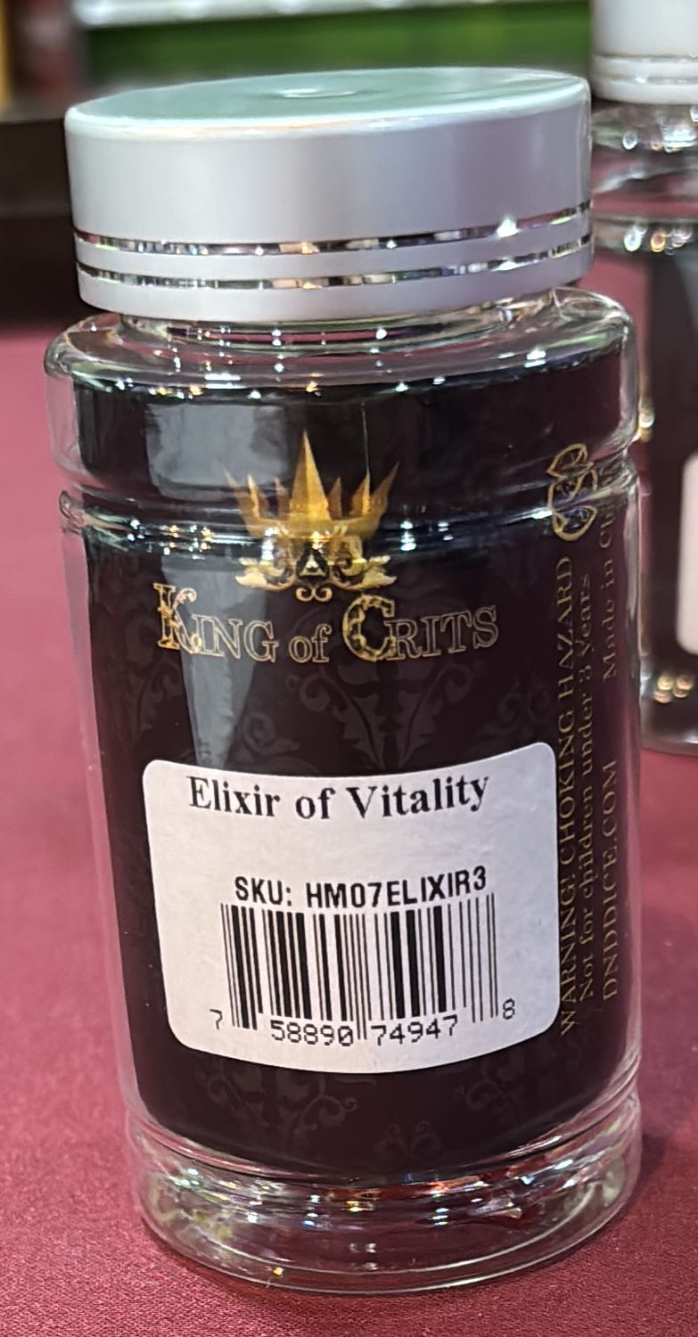 King of Crits: Elixir of Vitality Dice