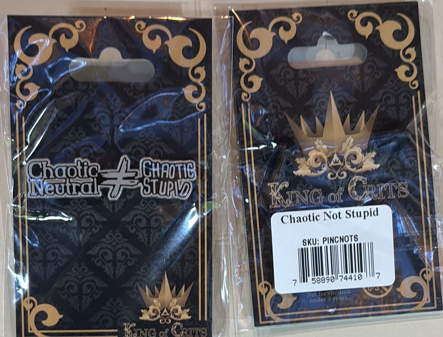 Chaotic Not Stupid pin